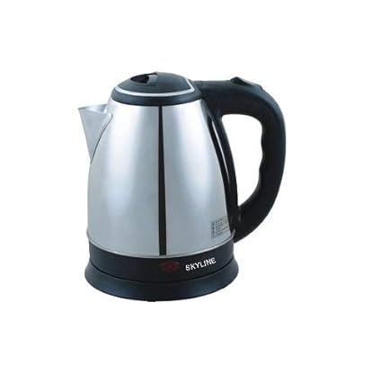 Skyline 1.8 L 1000 Watt Stainless Steel Cordless Electric Kettle