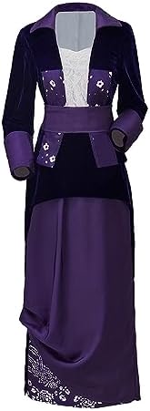 Amazon.com: ADuchessCos Titanic Rose DeWitt Bukater Cosplay Costume Titanic  Dress Purple Rose Flying Costume Outfit for Women Adult : Clothing, Shoes &  Jewelry