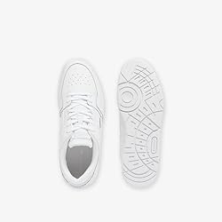 Lacoste Mens Court Cage Sneaker, WHT/WHT, 7.5