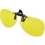 Besgoods Cool Yellow Night Vision Clip-on Sunglasses Lens Driving Outdoor