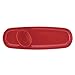 Rachael Ray Stoneware Baguette Tray with Dipping Cup, Red