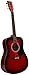 Huntington GA41PS-RDS Acoustic Guitar Dreadnaught Steel String with 1 String Winder, 2 String Sets and 3 Premium Picks, Redburst