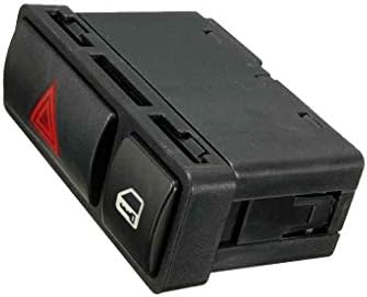 fgghfgrtgtg Hazard Warning Door Central Lock Plastic Locking Switch Replacement for E46 E53 E85 325 X5