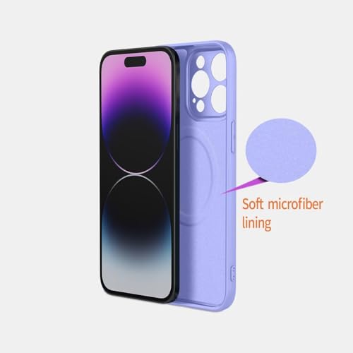 UPLAI Magnético Funda para OPPO A40 4G / OPPO A40M, Ultra Delgado Sedoso Silicona Líquida Antigolpes Carcasa con Protección Cámara, Premium Suave TPU Estuche Caso. Púrpura