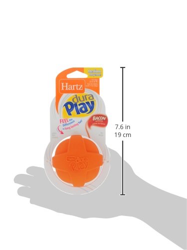 Hartz Dura Play Bacon Scented Dog Ball - Medium (Colors Vary)