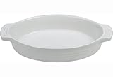 Le Creuset Stoneware 9-Inch Oval Baking Dish, White