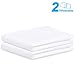 Lighting Mall Queen Pillowcases, 100% Brushed Microfiber Pillowcase Protector, Ultra Soft, Wrinkle Free Stain Resistant (Set of 2, White)