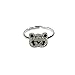 CHOP MALL Women's Korean Shiny Panda Full Diamond Ring