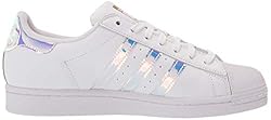 adidas Women's Superstar Legacy Sneaker, White/Gold