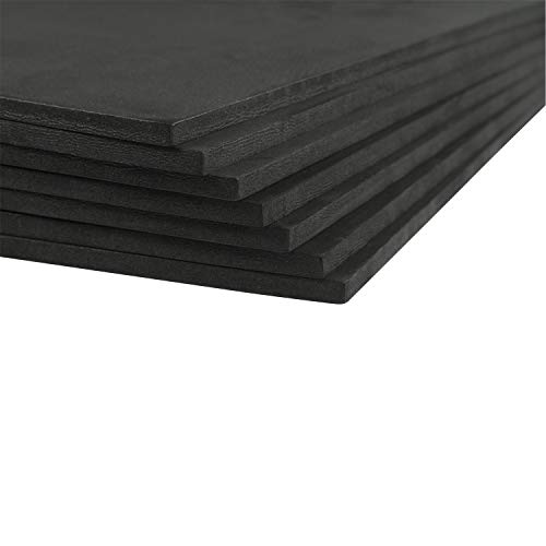 Houseables EVA Foam Sheets, Craft, Cosplay, 6mm Thick, Black, 10 Pack