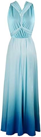 Corneliaa Long Skirt Backless Sexy Bandage Gradient Dress Strap Elastic Waist Multi-wearing Way Fine Milk Silk