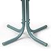 Crosley Furniture Gracie Weather Resistant Retro Metal Outdoor Side Table for Patio, Deck, Porch, Caribbean Blue