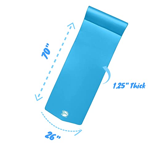 TRC Recreation, 2022 Splash Pool Foam Raft Lounger with Pillow Headrest