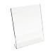 8.5 X 11 Acrylic Sign Holder Slant Back Design Clear Table Single Sheet Portrait Ad Frames for Home, Office, Store, Restaraunt (4)