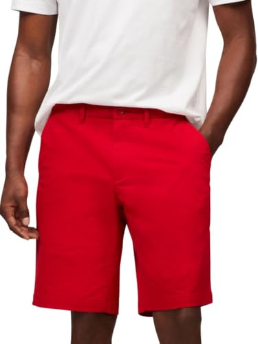 Tommy Hilfiger Men’s 1985 Straight Fit Brooklyn Short, Medium Red 34