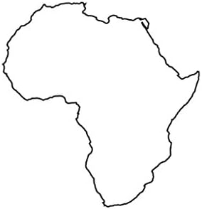 Africa Stencil Made From 4 Ply Matboard