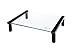 Huntz Tempered Glass Adjustable Monitor Stand, Adjust Height from 2.5Inch to 4.5Inch