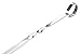CharbabGrill 15-inch Stainless Steel Flat Shish Kebab BBQ Skewers with S-Hook Value Pack of (50)