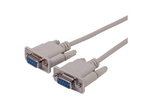 AYA 10Ft (10 Feet) DB9 Female to Female (DB9F/DB9F) Serial Null Modem Cable