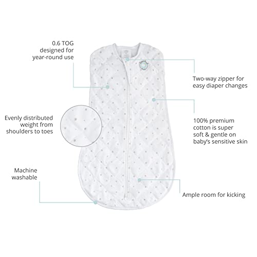 DREAMLAND BABY Dream Weighted Sleep Swaddle (2nd Gen) (Infant) White