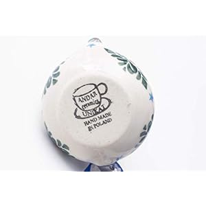 Manufaktura W Boleslawiec Polish Pottery Hand-Painted Teapot Ornament Blue Stars