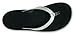 OLUKAI Kulapa Kai Women's Beach Sandals, Quick-Dry Flip-Flop, Water Resistant, Compression Molded Footbed & Wet Grip Soles, SIlver/Black, 7