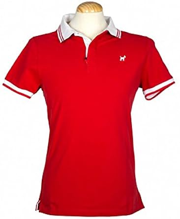 polo rojo con cuello