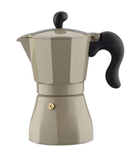 Grunwerg Cafe Ole Ceramic Italian Style Espresso Maker, 6 Cup ECM-600C