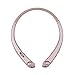 ZSW Tech Bluetooth Headphones, Wireless Retractable Earbuds Neckband Headset Sports Sweatproof Earphones with Mic (2017 Upgraded Version, 15 Hours Play Time, Rose)