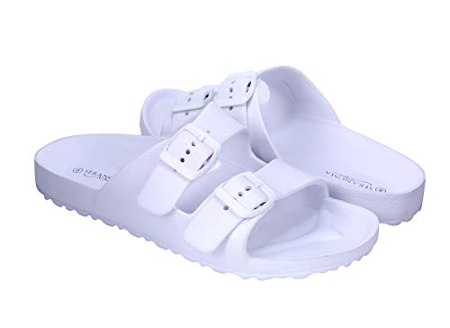 Seranoma-Womens-Toe-Ring-Cork-Sandal-Classic-Ladies-Sandal-Flat-Footed-Dual-Adjustable-Buckle-Breathable-Open-Toe-Slide-Comfort