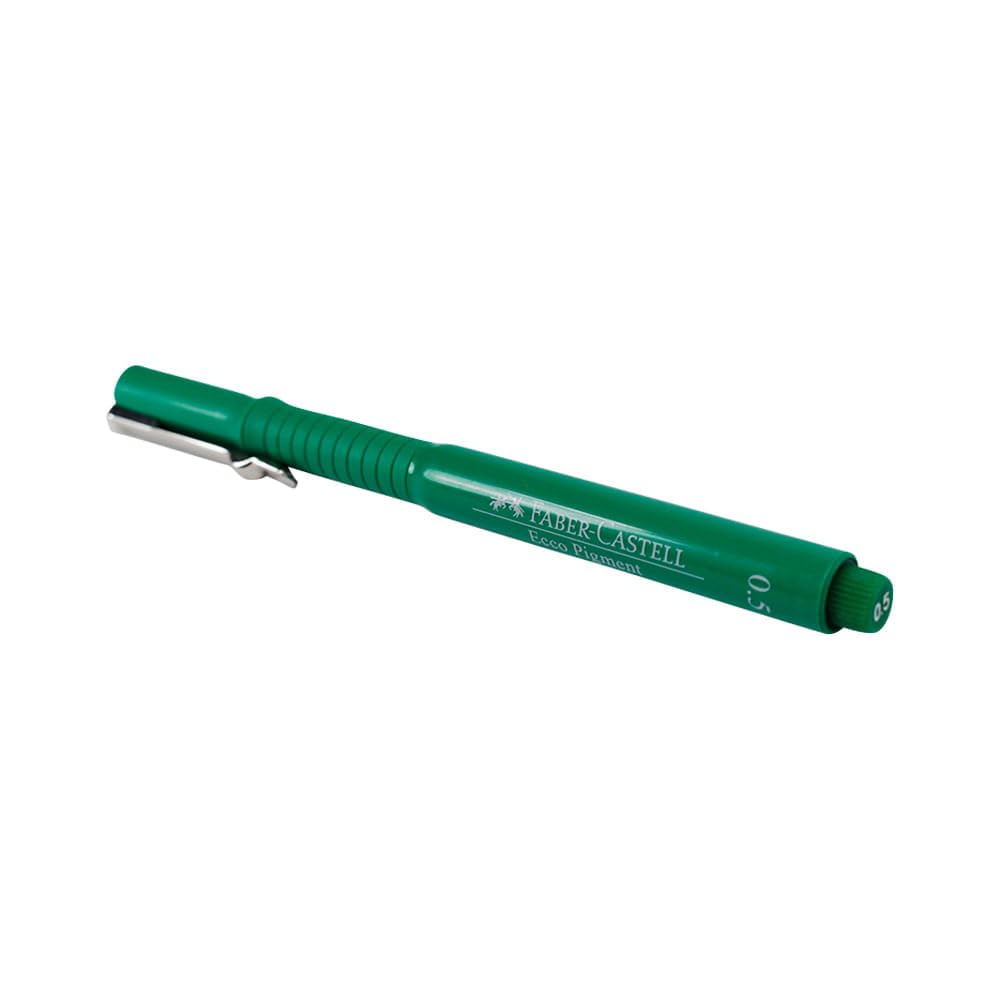 Faber-Castell 166563 0.5 mm Ecco Pigment Fibre Tip Pen - Green
