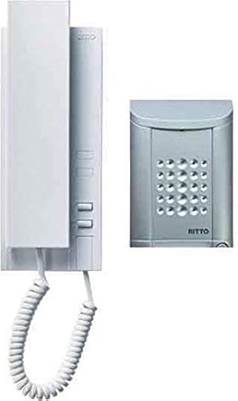 RITTO 16731/20 Minivox Wohntelefon-Set 1WE weiss/alu