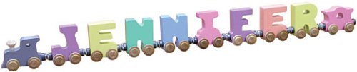 8 Letter Pastel NameTrain - Made in USA