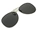 Jaky Retro Polarized Lens Glasses Clip on Flip up High Grade Silicone Clip Classic AVIATOR Reflective UV400 UV Protection Mens&Womens Sunglasses For Driving Fishing Running Cycling(Grey)