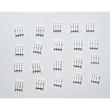 Cosmos &reg; 20 PCS mini Aluminum Chips VGA RAM Cooling Heatsinks heat sink cooler + Cosmos Cable Tie