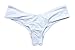 CFR Sexy Women's Bikini Bottom V Cheeky Ruched T-Back Ladies Swimsuit White,XL UPS Post
