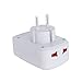 LURICO 2 USB Travel Power Adapter Charging Port Universal Charger Travel Adapter for European Outlets - Type E, Type F - Europe Plug Adapter Works in Germany, France, Europe, Russia & More