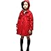 Arshiner Baby Girls Double-Breasted Trench Jacket Coat Dress Windbreaker Outwear (140(Age for 10-11Y), Red(FBA))