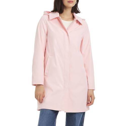 kate spade new york Women's A-Line Raincoat Rain Jacket, Pale Guava, X-Small