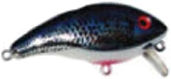 Mann's Bait Company Baby One Minus Fishing Lure (Pack of 1), 1/4-Ounce, Chrome/Black