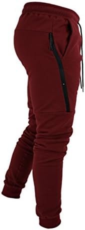 Onthec Tech Fleece Joggers V2.5 - Maroon - Track Pants Sweats Fitted Aesthetic
