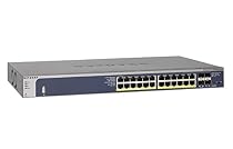 NETGEAR ProSAFE M4100-24G-POE+ 24-Port Gigabit Managed Switch with PoE+/Fiber Uplinks/Routing (GSM7224P-100NES)
