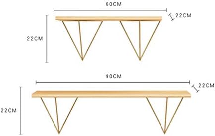 LZXWALL SHELF Multi Purpose Picture Ledge Wall Shelves Home Office Photo Ledge POUB (Color : Wood Color, Size : C)