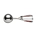 Cake Boss Stainless Steel Tools and Gadgets Mechanical Ice Cream Scoop with Red Silicone Grips