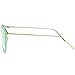 SojoS Round Women Eyeglasses Fashion Eyewear Optical Frame Clear Glasses SJ5969 with Green Frame/Gold Temple