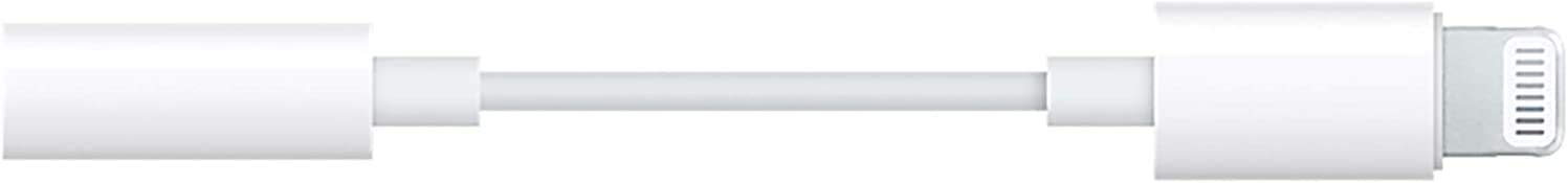 Tec-Digi Phone to 3.5 mm Headphone Jack Adapter Compatible with all iPhones including 8/8 Plus/X/Xr/Xs/7/7 Plus,Support iOS 11,10.3 and More – White