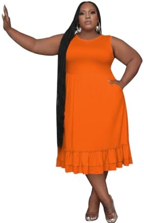 orange eyelet dress Rust Eyelet Tiered Maxi Dress main image 1