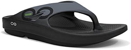 Oofos Original Sport Sandal - Graphite (Includes FREE FOOT MASSAGER) (Men 14)