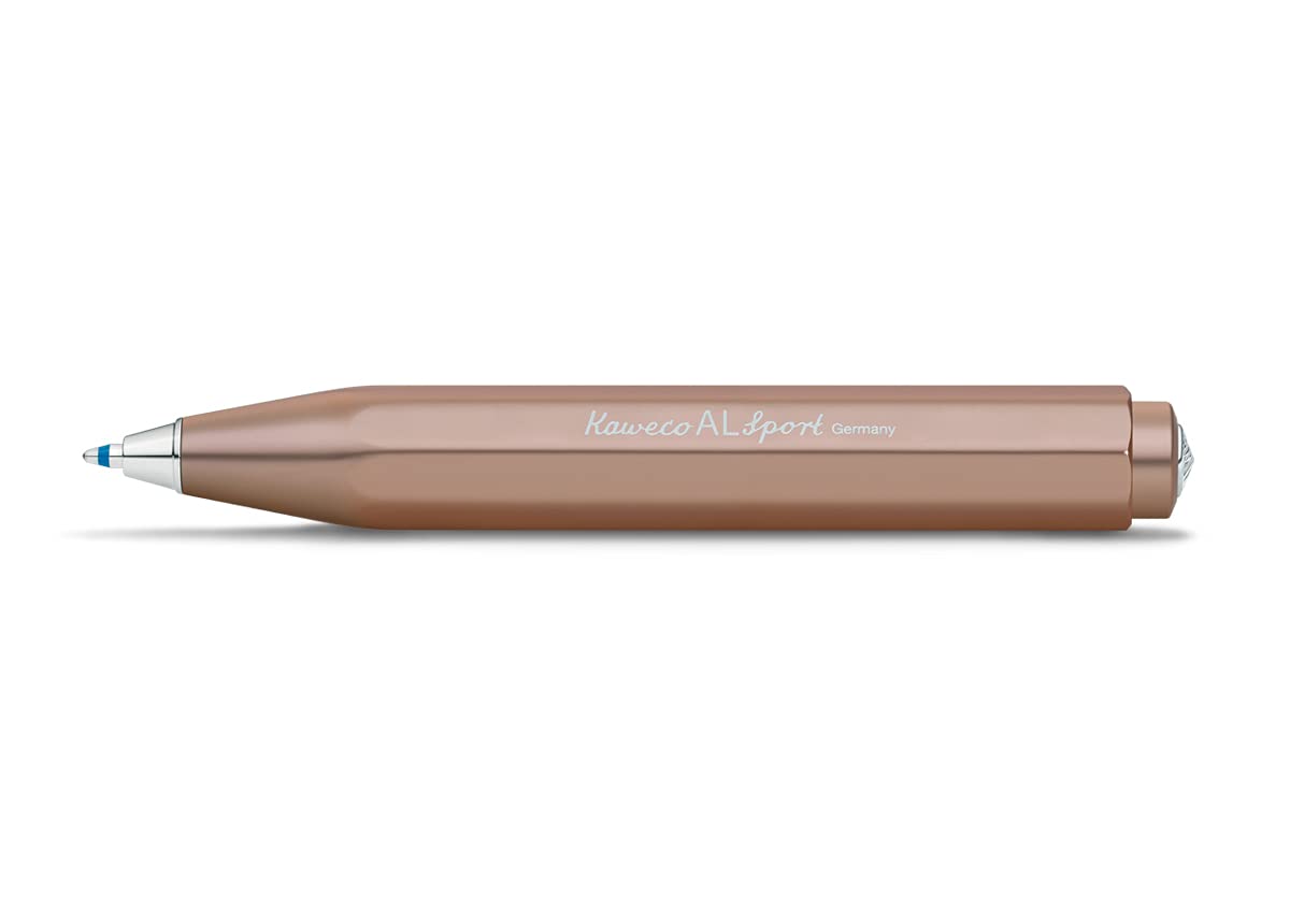 Kaweco AL SPORT Ball Pen Rosé Gold I Retractable Ballpoint Pen in Classic Design with Standard D1 Refills I Aluminium Ball Pen 10.5 cm