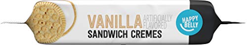 AMAZON GROCERY, VANILLA SANDWICH COOKIES, 14.3 OZ